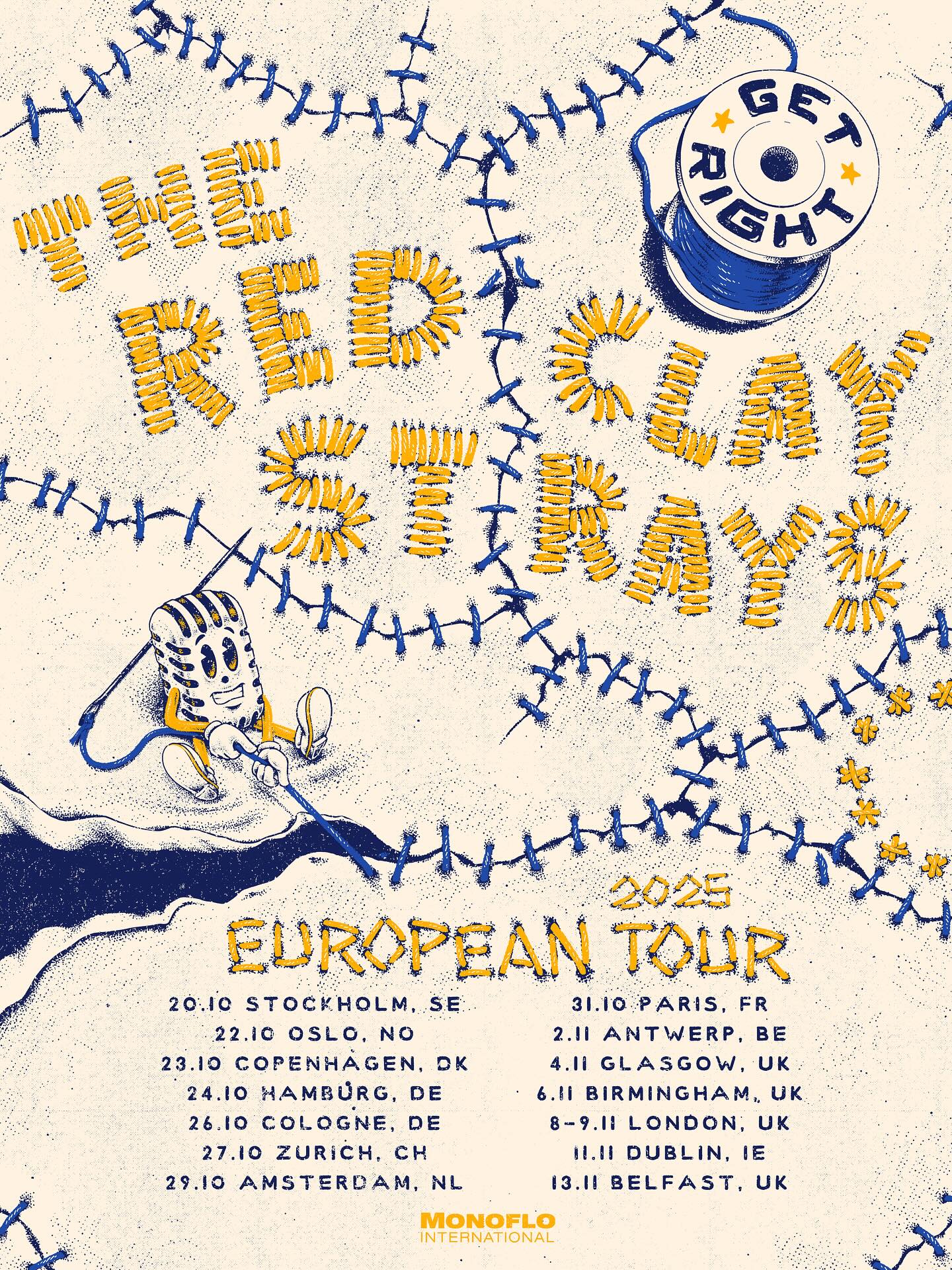 The Red Clay Strays Get Right Tour Poster 2026